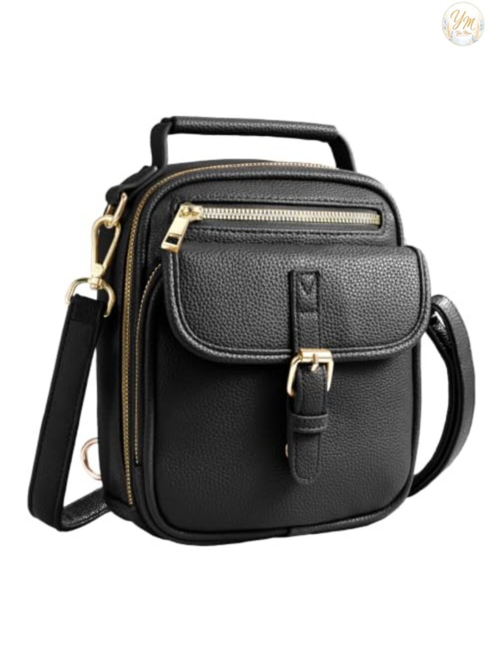 Vegan Leather Crossbody Bag Women Anti Theft RFID Messenger Bag